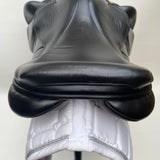 Silhouette Monoflap Event / Jump Insignia saddle, 17" Extra Wide (XW), Black (SKU330)