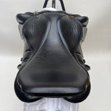 Silhouette Monoflap Event / Jump Insignia saddle, 17" Extra Wide (XW), Black (SKU330)