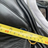 Silhouette Monoflap Event / Jump Insignia saddle, 17" Extra Wide (XW), Black (SKU330)