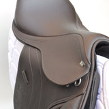 GFS Monarch Regency-X Jump Saddle, Adjustable Gullet, 16.5", Brown (SKU157)