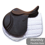 GFS Monarch Regency-X Jump Saddle, Adjustable Gullet, 16.5", Brown (SKU157)