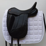 Albion Fabrento Dressage Saddle, 17" Wide (Adjusta Model), Black (SKU146)