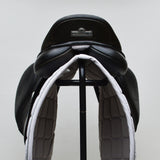 Bates Elevation Jump Saddle - 16.5", Classic Black (Easy Change System) (SKU393)