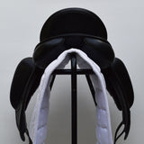 Albion Fabrento Dressage Saddle, 17" Wide (Adjusta Model), Black (SKU146)