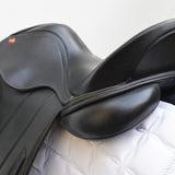 Albion Fabrento Dressage Saddle, 17" Wide (Adjusta Model), Black (SKU146)