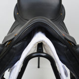 Albion Fabrento Dressage Saddle, 17" Wide (Adjusta Model), Black (SKU146)