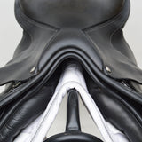 Bates Elevation Jump Saddle - 16.5", Classic Black (Easy Change System) (SKU393)