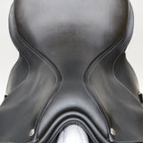 Bates Elevation Jump Saddle - 16.5", Classic Black (Easy Change System) (SKU393)