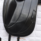 Albion Fabrento Dressage Saddle, 17" Wide (Adjusta Model), Black (SKU146)
