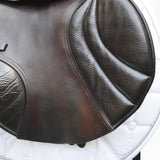 Albion Legend K2 Jump saddle, 16.5" MW, Brown (SKU372)