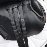 Bates Elevation Jump Saddle - 16.5", Classic Black (Easy Change System) (SKU393)