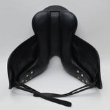 Albion Fabrento Dressage Saddle, 17" Wide (Adjusta Model), Black (SKU146)