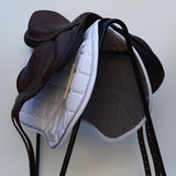 Voltaire Essentials Monoflap Jump saddle, 17.5" Ex-Demo Brown, Adjustable (SKU334)