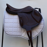 Voltaire Essentials Monoflap Jump saddle, 17.5" Ex-Demo Brown, Adjustable (SKU334)