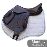 Voltaire Essentials Monoflap Jump saddle, 17.5" Ex-Demo Brown, Adjustable (SKU334)