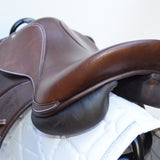 Voltaire Essentials Monoflap Jump saddle, 17.5" Ex-Demo Brown, Adjustable (SKU334)