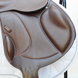 Voltaire Essentials Monoflap Jump saddle, 17.5" Ex-Demo Brown, Adjustable (SKU334)