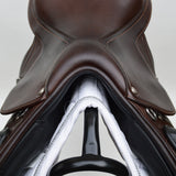 Bates Advanta Monoflap XC / Jump saddle (Adjustable), 17.5", Brown with Black Accents (Easy Change System) (SKU291)