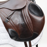 Bates Advanta Monoflap XC / Jump saddle (Adjustable), 17.5", Brown with Black Accents (Easy Change System) (SKU291)