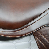 Bates Advanta Monoflap XC / Jump saddle (Adjustable), 17.5", Brown with Black Accents (Easy Change System) (SKU291)