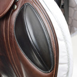 Bates Advanta Monoflap XC / Jump saddle (Adjustable), 17.5", Brown with Black Accents (Easy Change System) (SKU291)