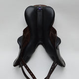Bates Advanta Monoflap XC / Jump saddle (Adjustable), 17.5", Brown with Black Accents (Easy Change System) (SKU291)
