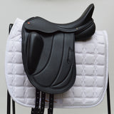 Albion Fabrento Dressage Saddle, 17" Wide (Adjusta Model), Black (SKU362) - NEW (Other)