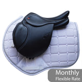 Whitaker Barnsley Pony GP Jump Saddle, 15", Adjustable, Black (SKU385)