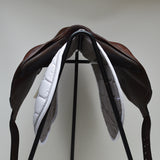 Voltaire Essentials Monoflap Jump saddle, 18", Brown, Adjustable (SKU342)