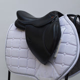 Whitaker Barnsley Pony GP Jump Saddle, 15", Adjustable, Black (SKU385)