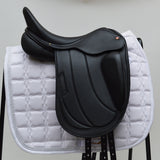 Albion Fabrento Dressage Saddle, 17" Wide (Adjusta Model), Black (SKU362) - NEW (Other)