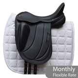 Albion Fabrento Dressage Saddle, 17" Wide (Adjusta Model), Black (SKU362) - NEW (Other)