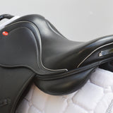 Whitaker Barnsley Pony GP Jump Saddle, 15", Adjustable, Black (SKU385)