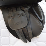 Whitaker Barnsley Pony GP Jump Saddle, 15", Adjustable, Black (SKU385)