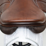 Voltaire Essentials Monoflap Jump saddle, 18", Brown, Adjustable (SKU342)