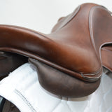 Voltaire Essentials Monoflap Jump saddle, 18", Brown, Adjustable (SKU342)