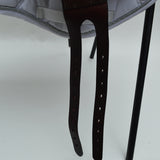 Voltaire Essentials Monoflap Jump saddle, 18", Brown, Adjustable (SKU342)