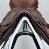 Voltaire Essentials Monoflap Jump saddle, 18", Brown, Adjustable (SKU342)