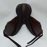 Voltaire Essentials Monoflap Jump saddle, 18", Brown, Adjustable (SKU342)