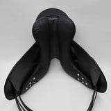 Albion Fabrento Dressage Saddle, 17" Wide (Adjusta Model), Black (SKU362) - NEW (Other)