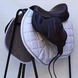 Voltaire Essentials Monoflap Jump saddle, 17" Ex-Demo, Brown, Adjustable (SKU332)