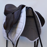 Voltaire Essentials Monoflap Jump saddle, 17" Ex-Demo, Brown, Adjustable (SKU332)