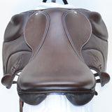Voltaire Essentials Monoflap Jump saddle, 17" Ex-Demo, Brown, Adjustable (SKU332)