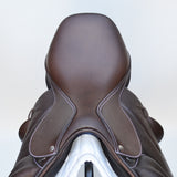 Voltaire Essentials Monoflap Jump saddle, 17" Ex-Demo, Brown, Adjustable (SKU332)
