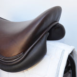 Voltaire Essentials Monoflap Jump saddle, 17" Ex-Demo, Brown, Adjustable (SKU332)