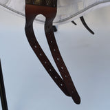 Voltaire Essentials Monoflap Jump saddle, 17" Ex-Demo, Brown, Adjustable (SKU332)