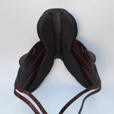 Voltaire Essentials Monoflap Jump saddle, 17" Ex-Demo, Brown, Adjustable (SKU332)