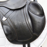 Bates Advanta Monoflap XC / Jump saddle (Adjustable), 16.5",  Black (Easy Change System) (SKU300)