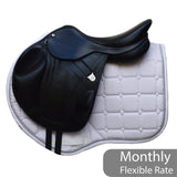 Bates Advanta Monoflap XC / Jump saddle (Adjustable), 16.5",  Black (Easy Change System) (SKU300)