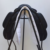 Fairfax Gareth Adjustable Gullet Monoflap Dressage Saddle, 17.5"  Black (SKU355)